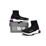 Balenciaga Speed Trainer Clear Sole Black Red (Women's) 607543W2DB61014 