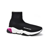 Balenciaga Speed Trainer Clear Sole Black Red (Women's) 607543W2DB61014 