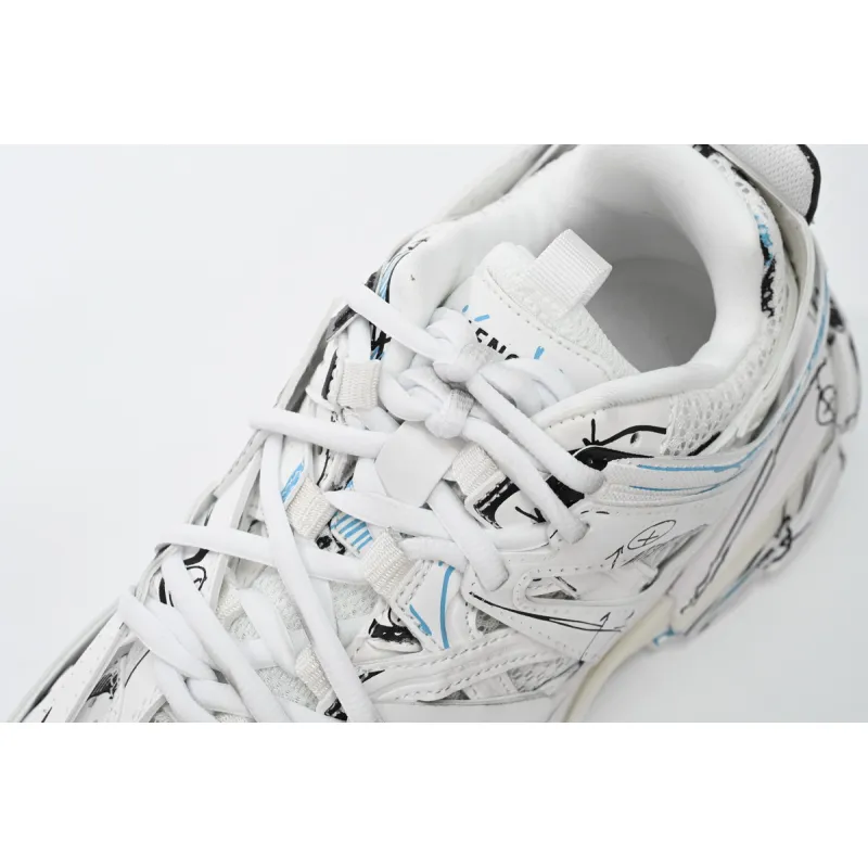 Balenciaga Tess S.Black Graffiti Art 542436 W3SRA 9014