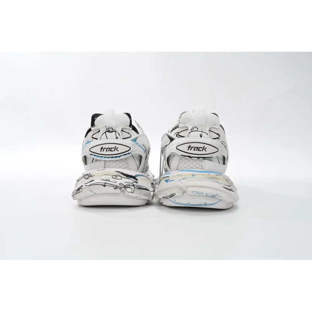 Balenciaga Tess S.Black Graffiti Art 542436 W3SRA 9014