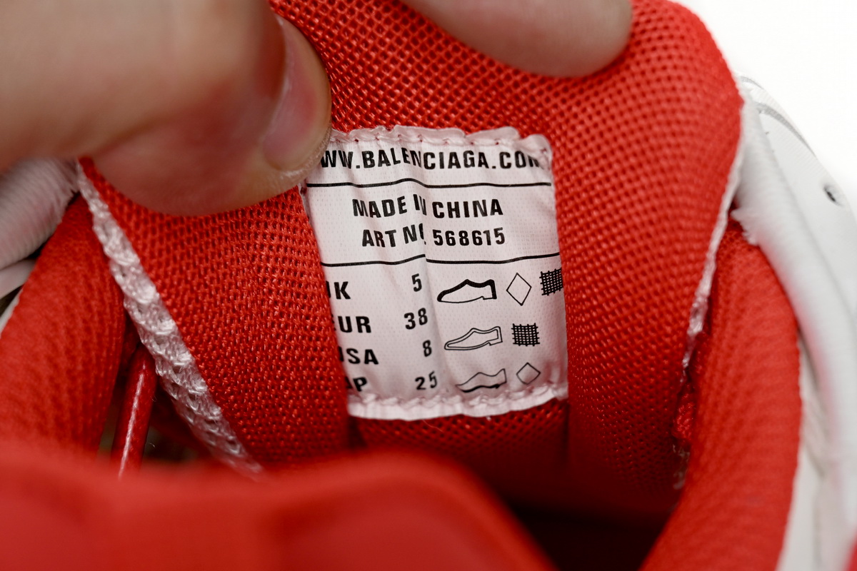 Balenciaga Track 2.0 White Red 568615 W2GN3 1293