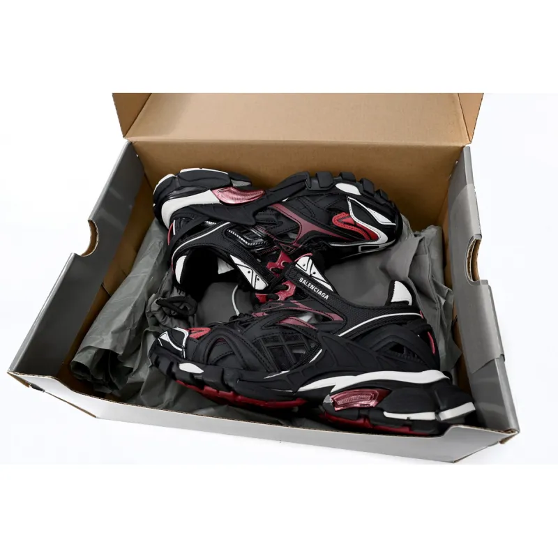 Balenciaga Track 2 Black Burgundy 568614 W2GN3 6000
