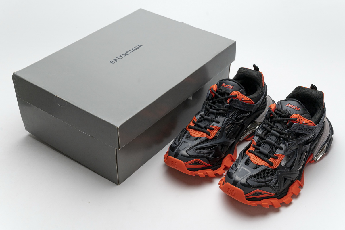 Balenciaga Track 2 Sneaker Dark Grey Orange 570391 W2GN1 2002