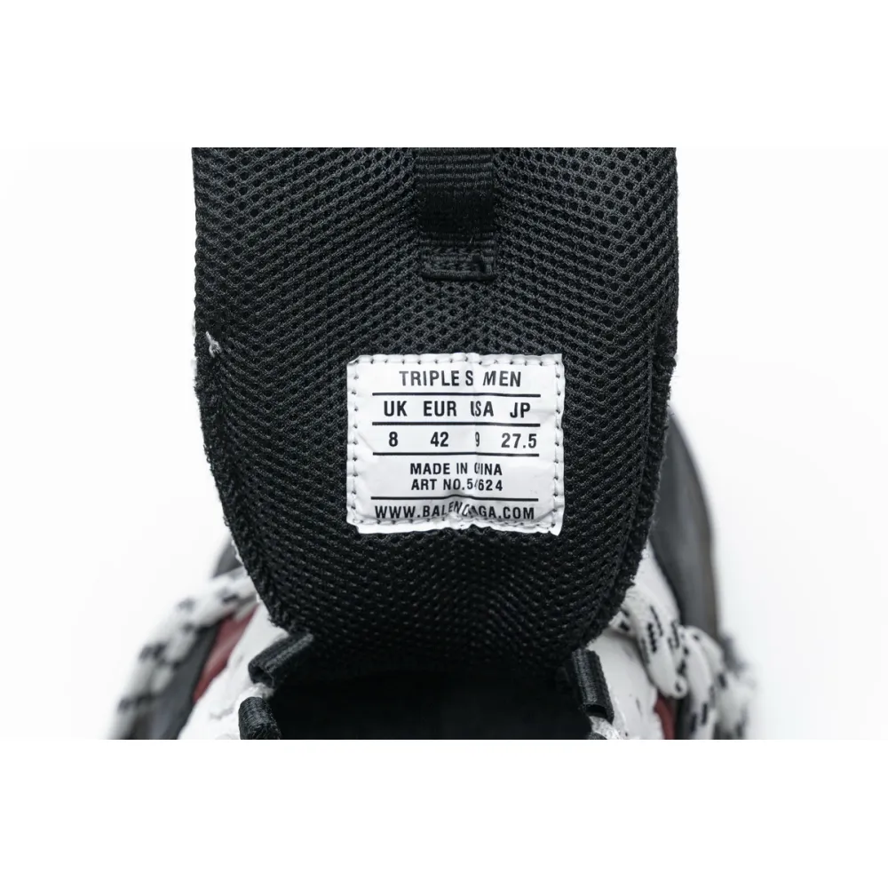 Balenciaga Triple S Black Brown Red  541624 W09O1 2268