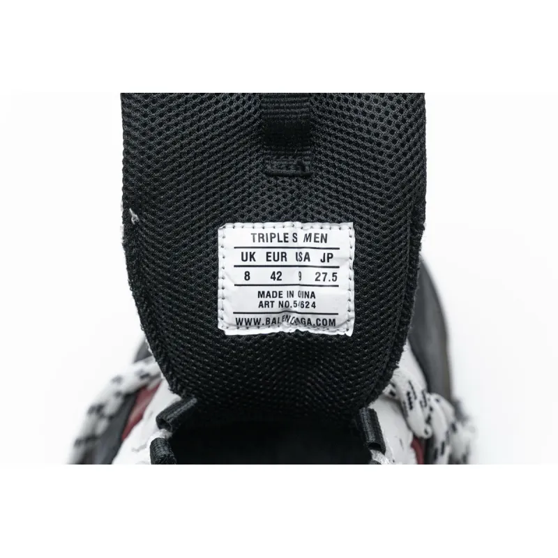 Balenciaga Triple S Black Brown Red  541624 W09O1 2268