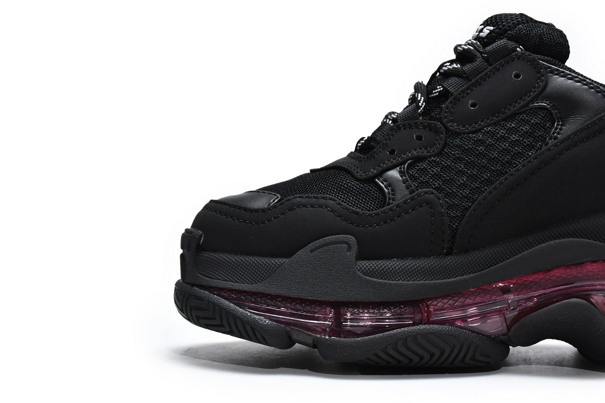Balenciaga Triple S Black Claret Red 544351 W0901 9011 