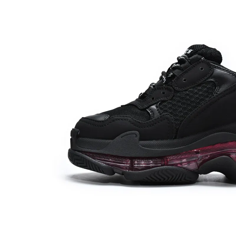 Balenciaga Triple S Black Claret Red 544351 W0901 9011 