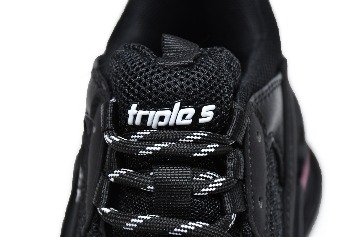 Balenciaga Triple S Black Claret Red 544351 W0901 9011 