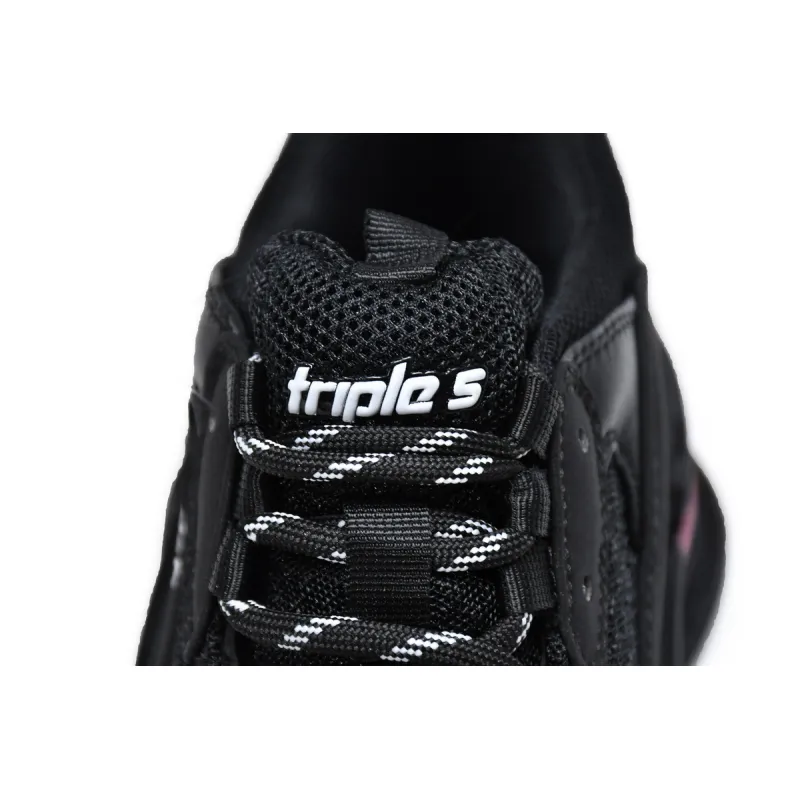 Balenciaga Triple S Black Claret Red 544351 W0901 9011 