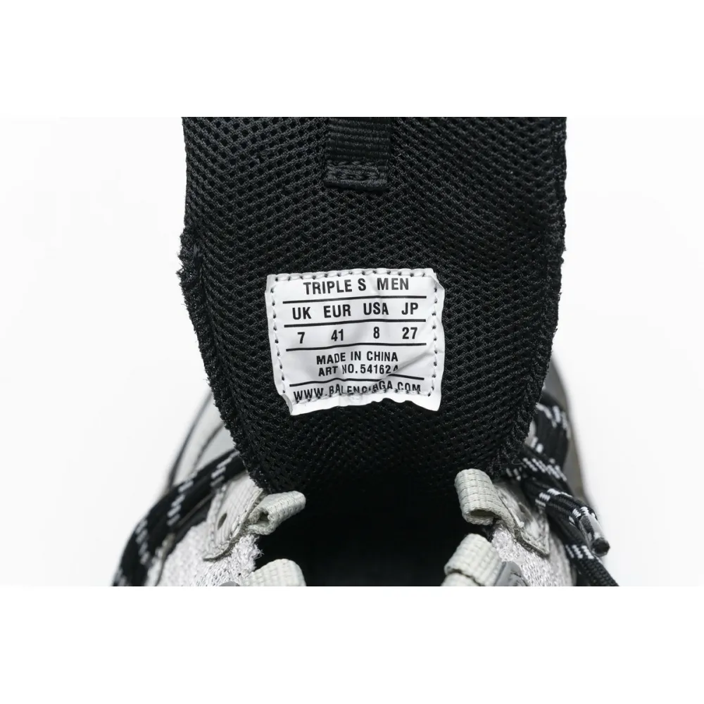 Balenciaga Triple S Black Silver 541624 W09E1 7320