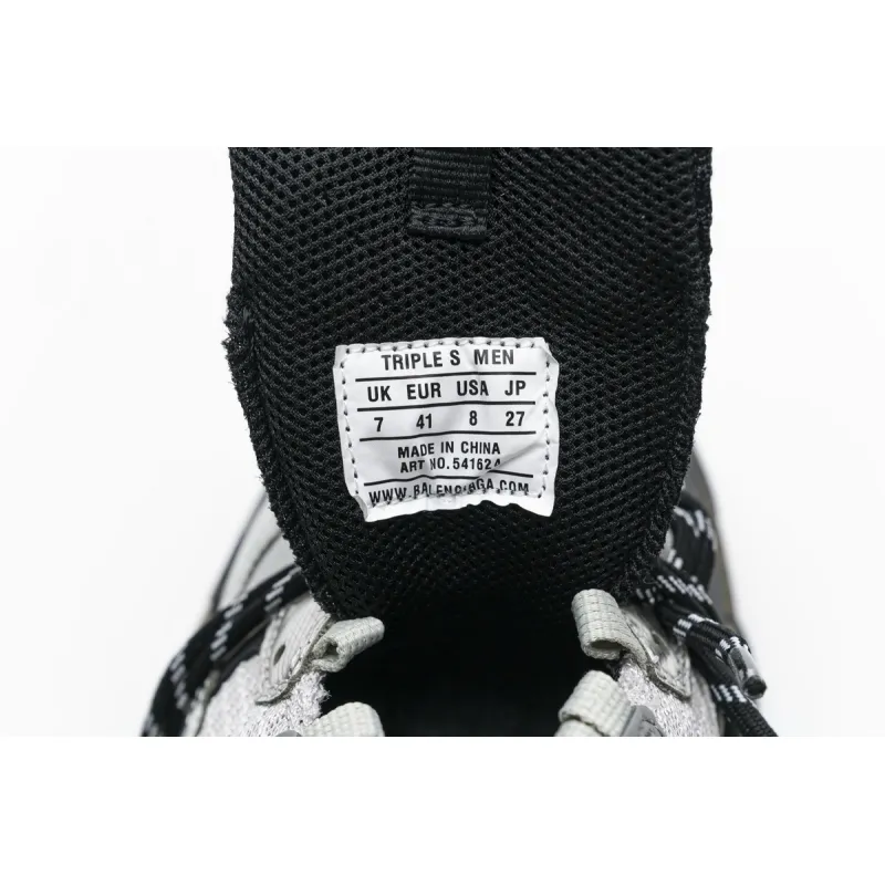 Balenciaga Triple S Black Silver 541624 W09E1 7320