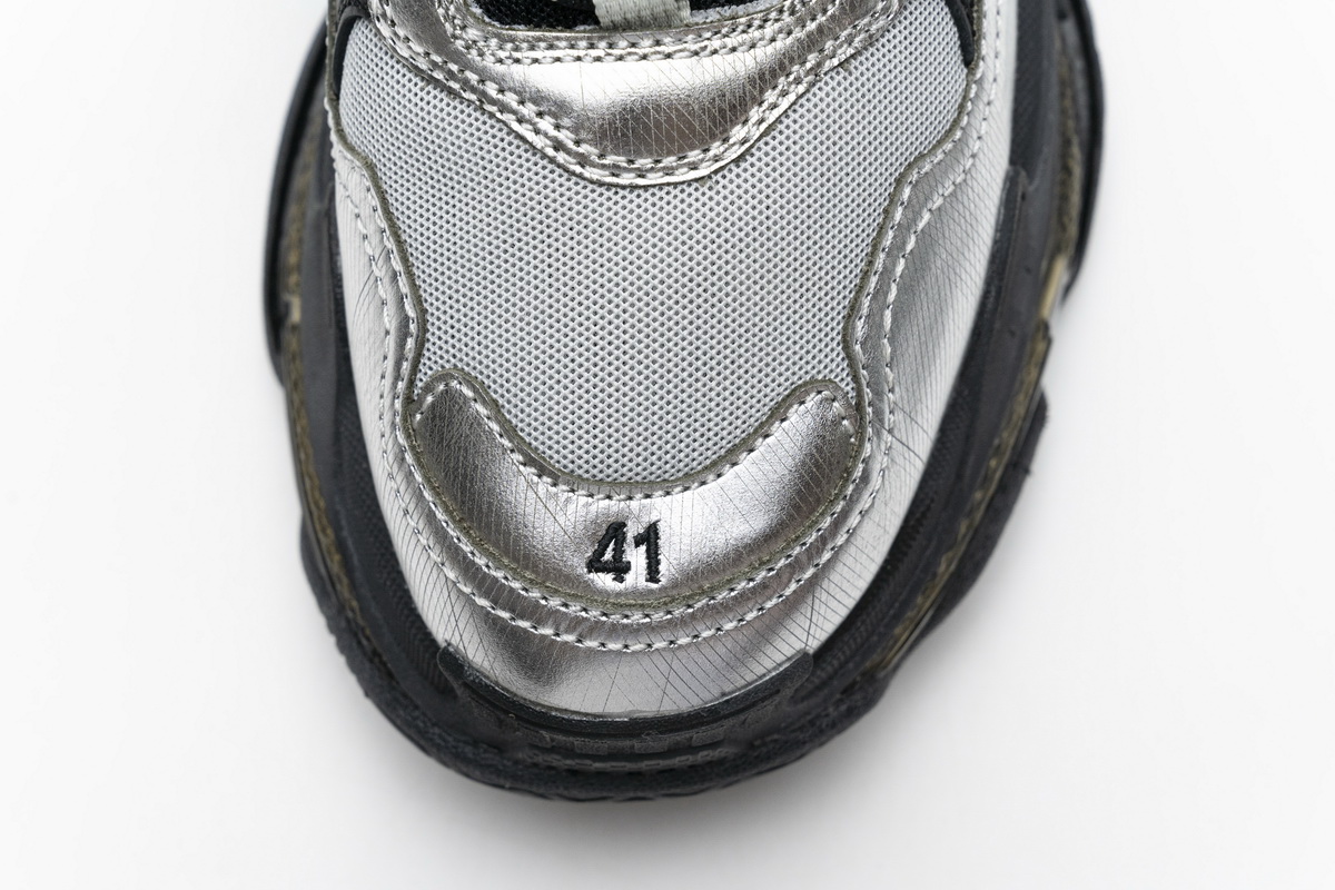Balenciaga Triple S Black Silver 541624 W09E1 7320