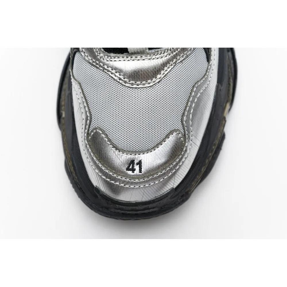 Balenciaga Triple S Black Silver 541624 W09E1 7320