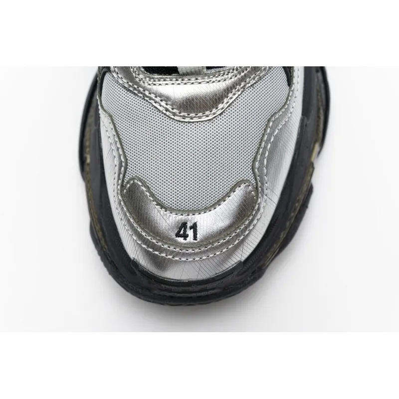 Balenciaga Triple S Black Silver 541624 W09E1 7320