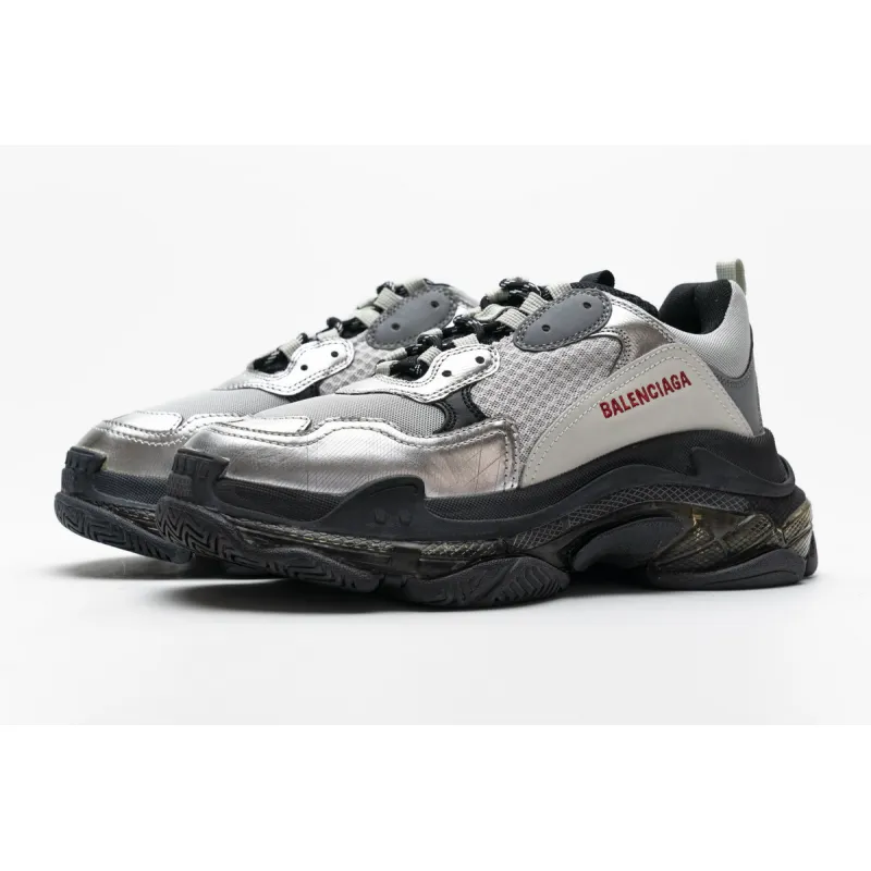 Balenciaga Triple S Black Silver 541624 W09E1 7320