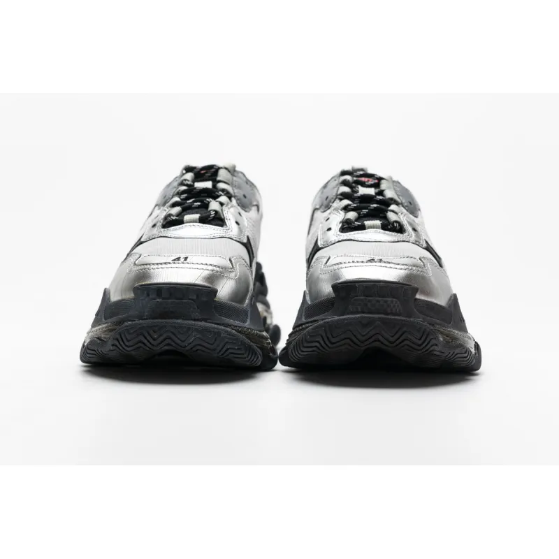 Balenciaga Triple S Black Silver 541624 W09E1 7320