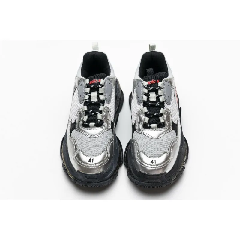 Balenciaga Triple S Black Silver 541624 W09E1 7320