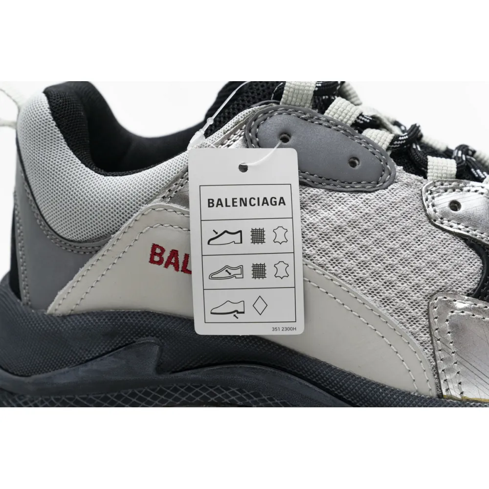 Balenciaga Triple S Black Silver 541624 W09E1 7320