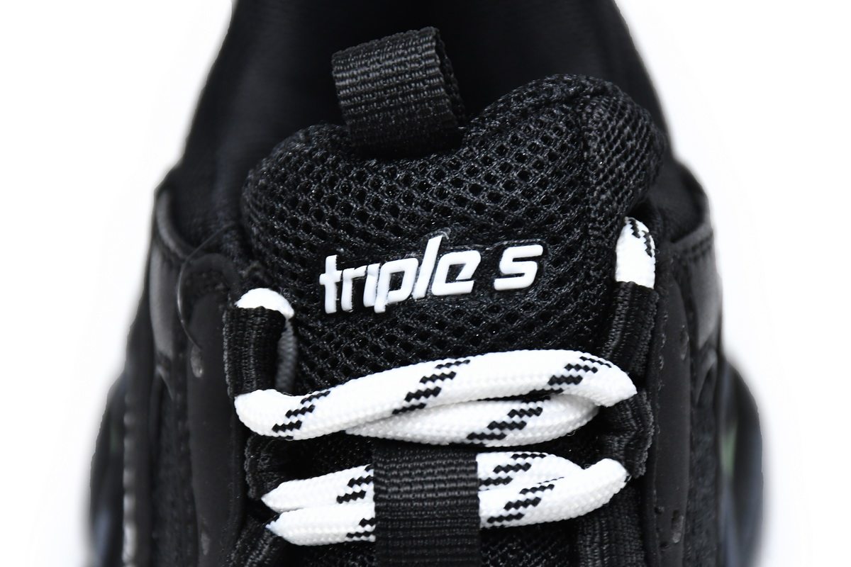 Balenciaga Triple S Black Yellow Fluo (Women's) 544351 W09ON 1047 