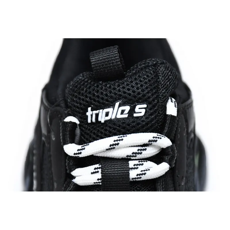 Balenciaga Triple S Black Yellow Fluo (Women's) 544351 W09ON 1047 
