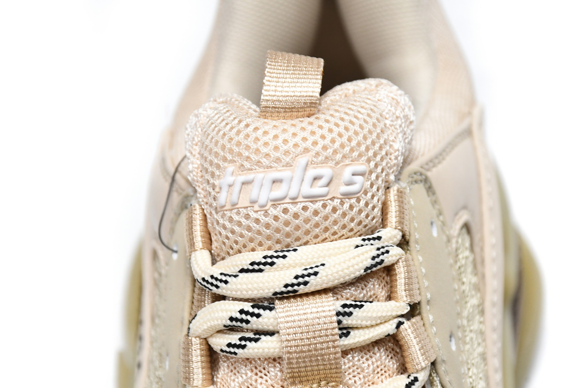 Balenciaga Triple S Clear Sole Beige (Women's)  544351 W2GA1 9710 
