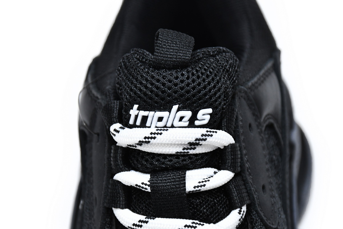 Balenciaga Triple S Clear Sole Black 541624 W09O1 1000