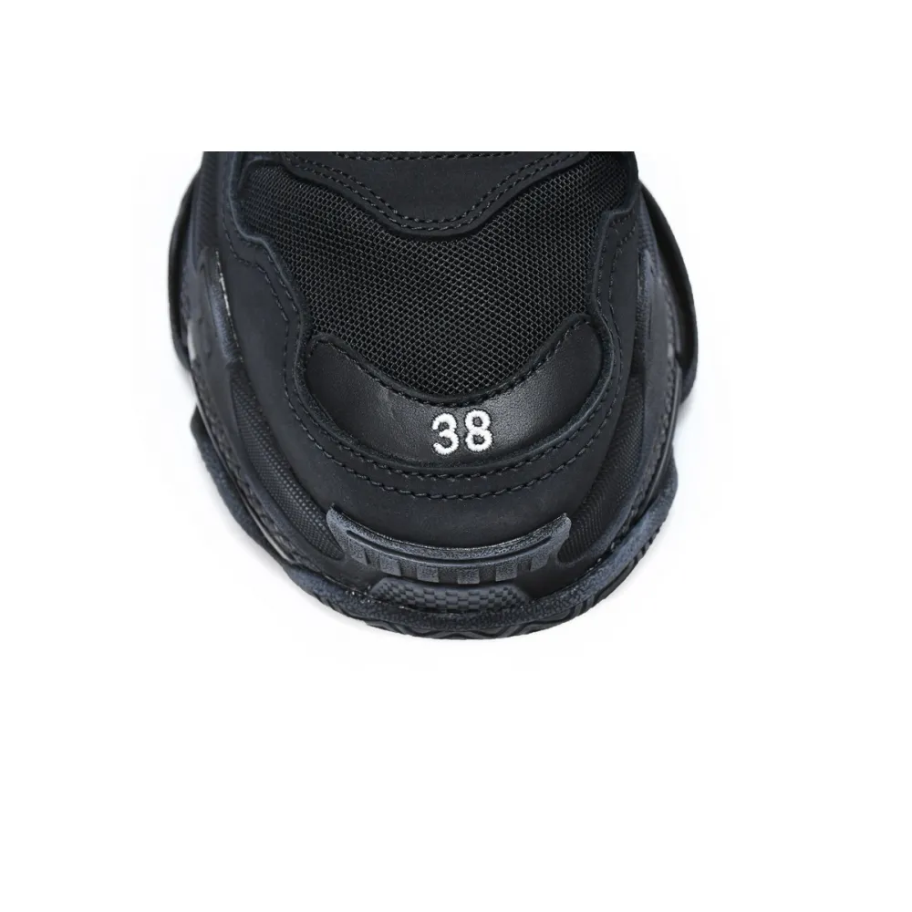 Balenciaga Triple S Clear Sole Black 541624 W09O1 1000