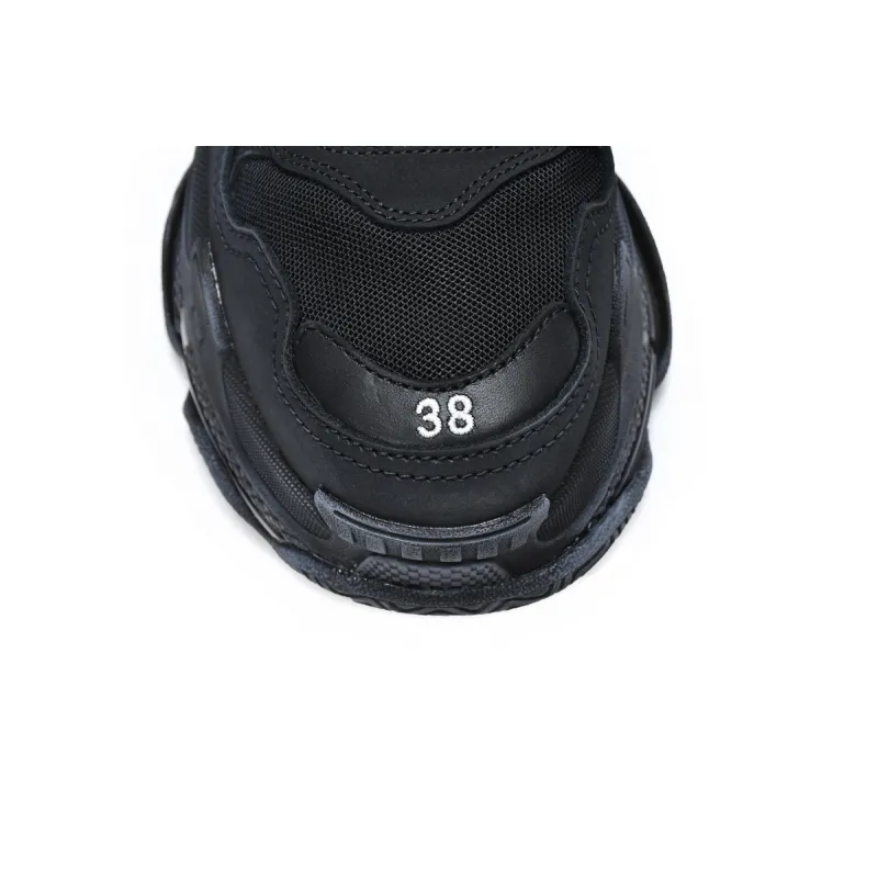 Balenciaga Triple S Clear Sole Black 541624 W09O1 1000