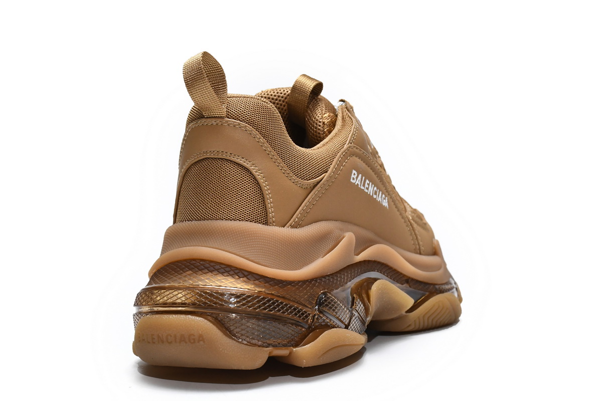 Balenciaga Triple S Clear Sole Brown  541624 W2GA1 2706