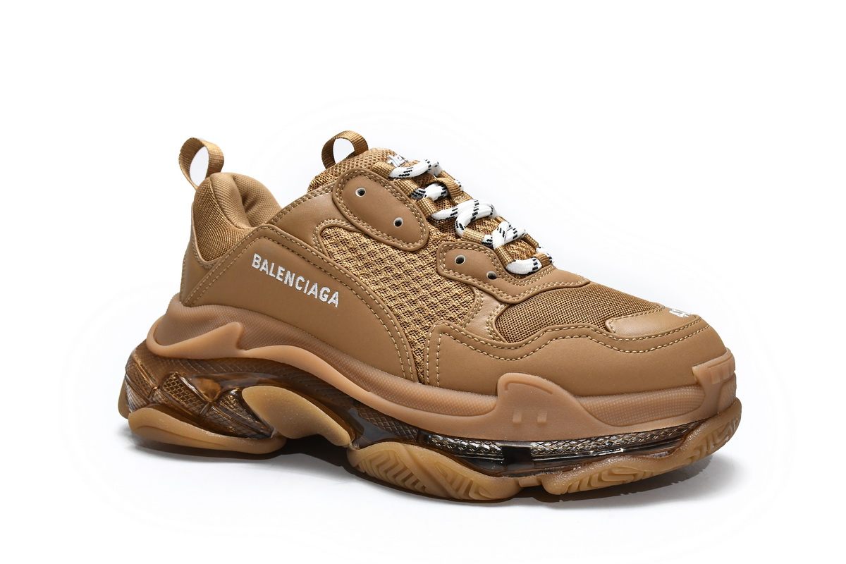 Balenciaga Triple S Clear Sole Brown  541624 W2GA1 2706