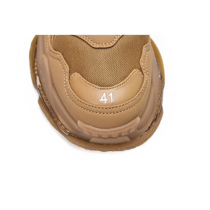 Balenciaga Triple S Clear Sole Brown  541624 W2GA1 2706