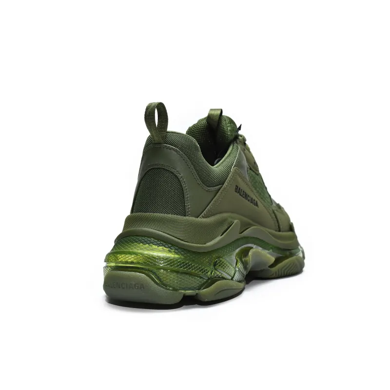 Balenciaga Triple S Clear Sole Dark Green 541624 W2GA1 2325 
