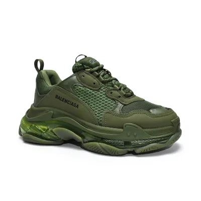 Balenciaga Triple S Clear Sole Dark Green 541624 W2GA1 2325  02