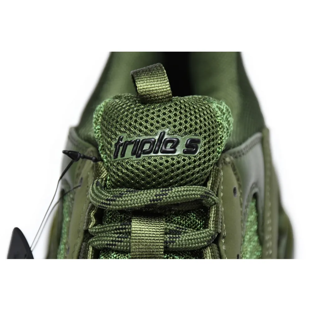Balenciaga Triple S Clear Sole Dark Green 541624 W2GA1 2325 