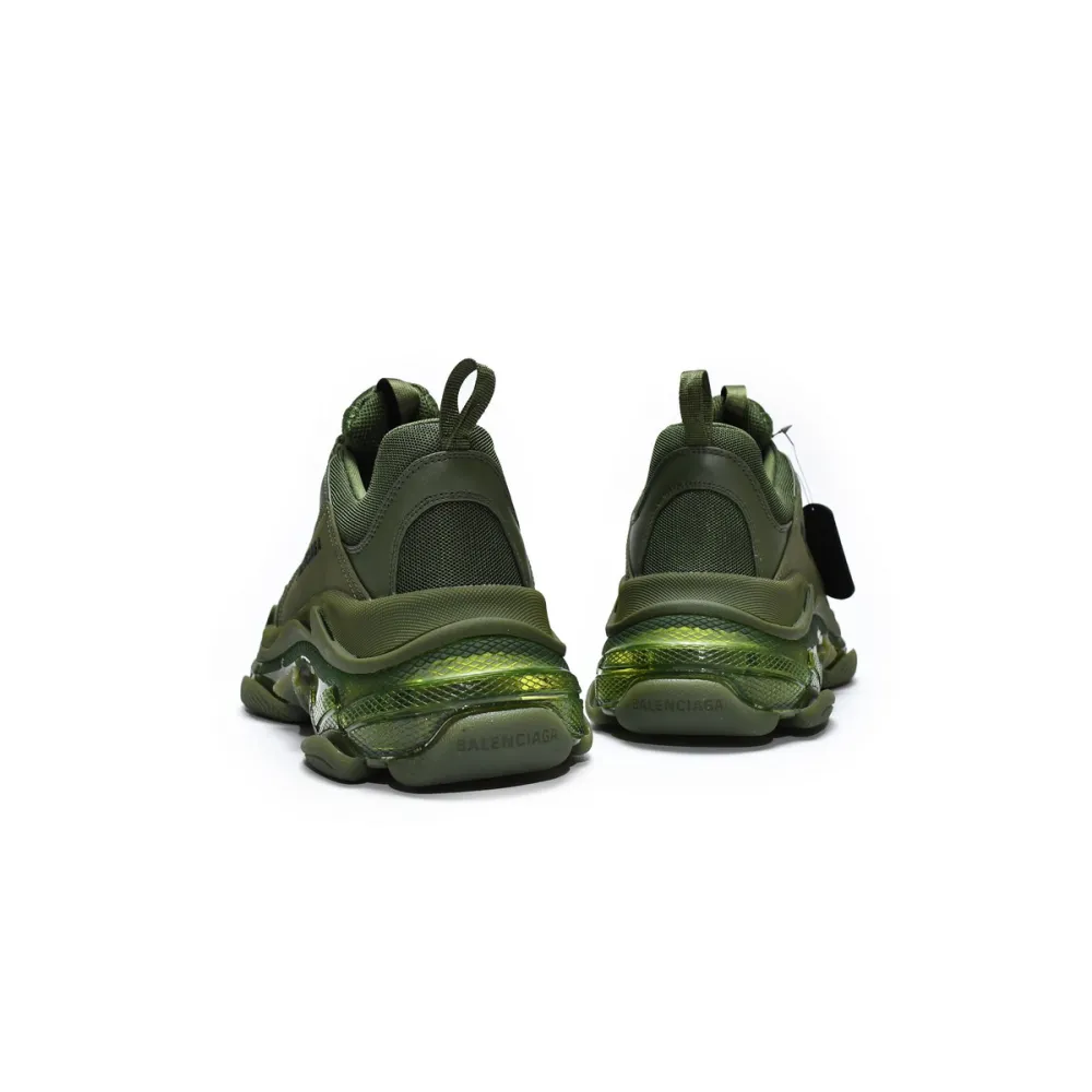 Balenciaga Triple S Clear Sole Dark Green 541624 W2GA1 2325 