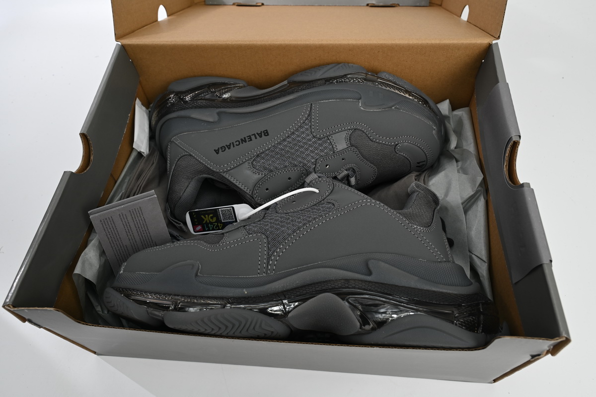 Balenciaga Triple S Clear Sole Dark Grey 541624W2GA11801