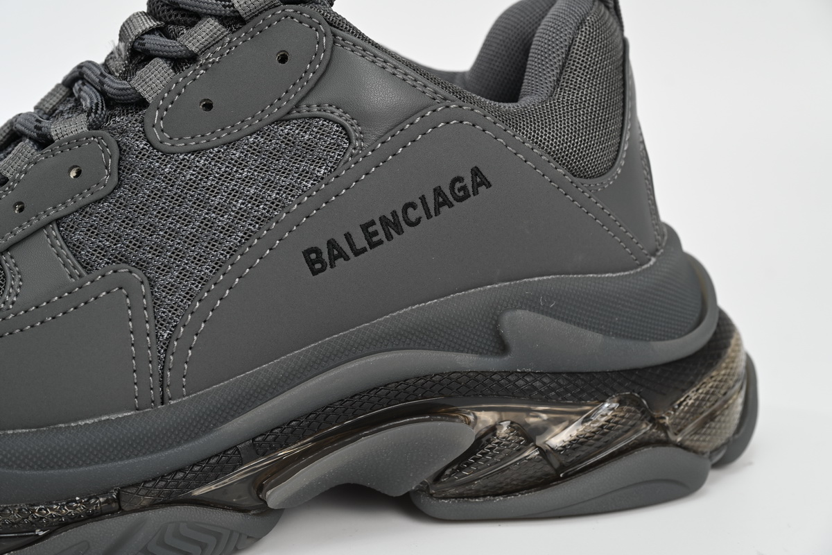 Balenciaga Triple S Clear Sole Dark Grey 541624W2GA11801
