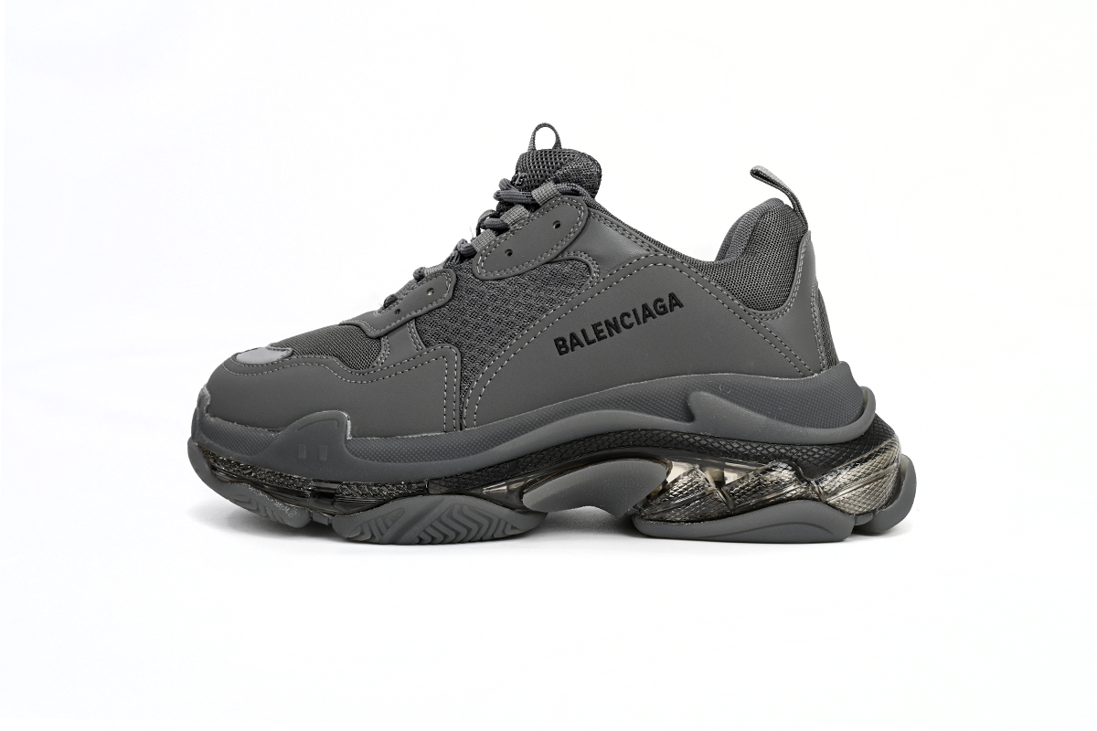 Balenciaga Triple S Clear Sole Dark Grey 541624W2GA11801