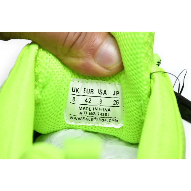 Balenciaga Triple S Clear Sole Fluo Yellow 544351 WZFF1 7320