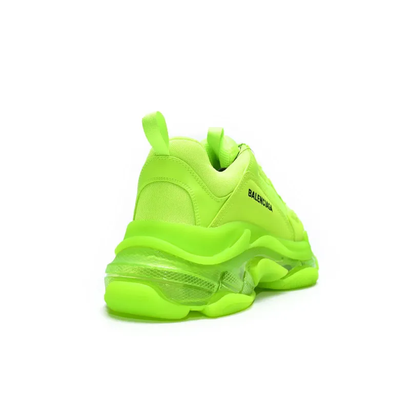 Balenciaga Triple S Clear Sole Fluo Yellow 544351 WZFF1 7320