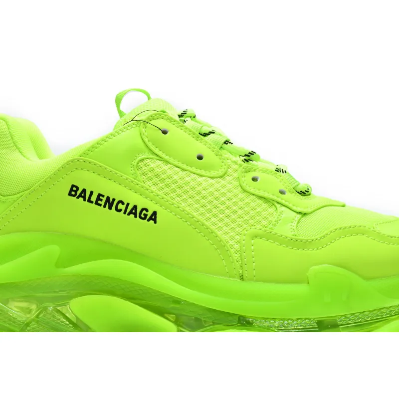 Balenciaga Triple S Clear Sole Fluo Yellow 544351 WZFF1 7320