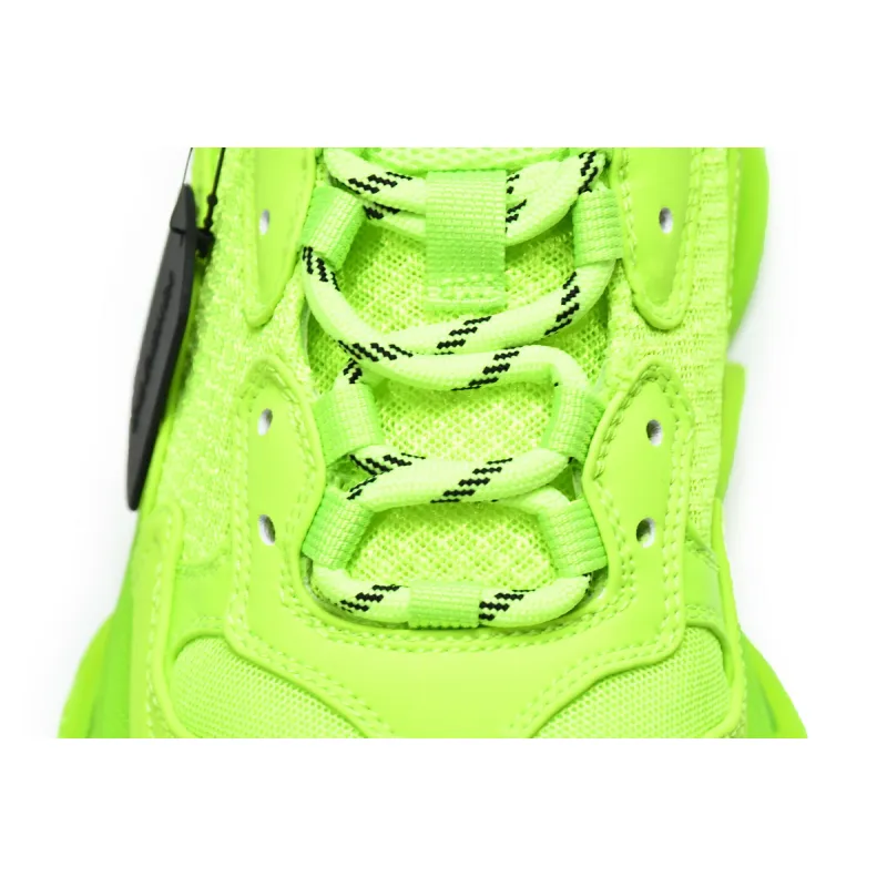 Balenciaga Triple S Clear Sole Fluo Yellow 544351 WZFF1 7320