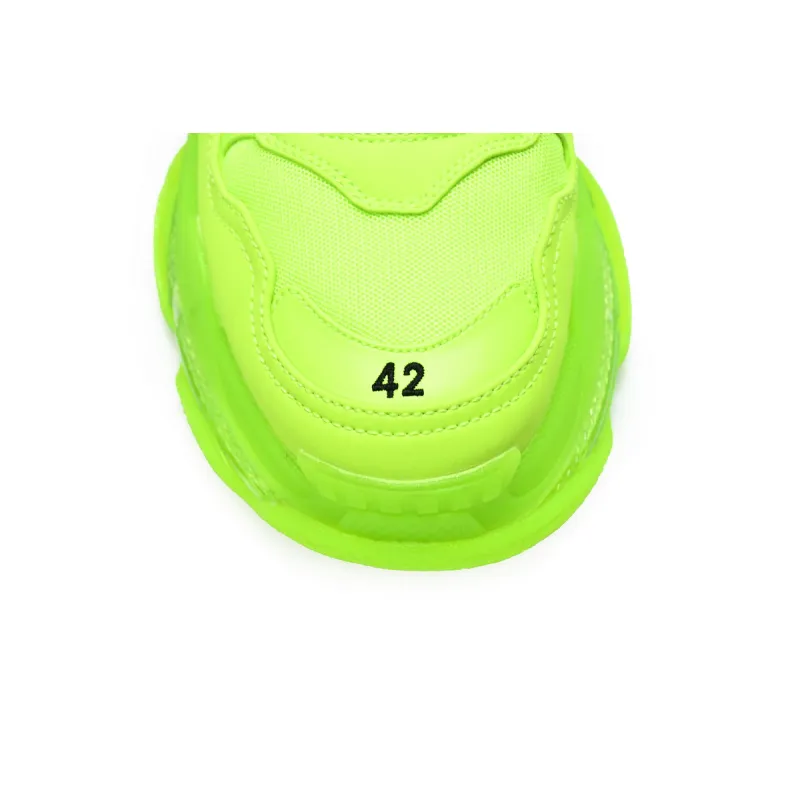 Balenciaga Triple S Clear Sole Fluo Yellow 544351 WZFF1 7320