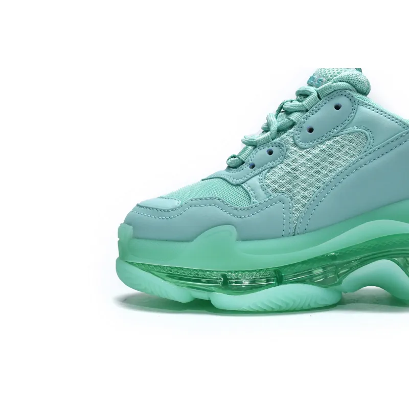Balenciaga Triple S Clear Sole Green (Women's)  544351 W2GA1 4500