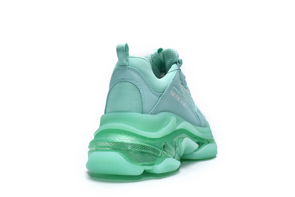 Balenciaga Triple S Clear Sole Green (Women's)  544351 W2GA1 4500