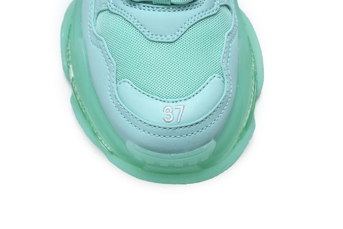 Balenciaga Triple S Clear Sole Green (Women's)  544351 W2GA1 4500