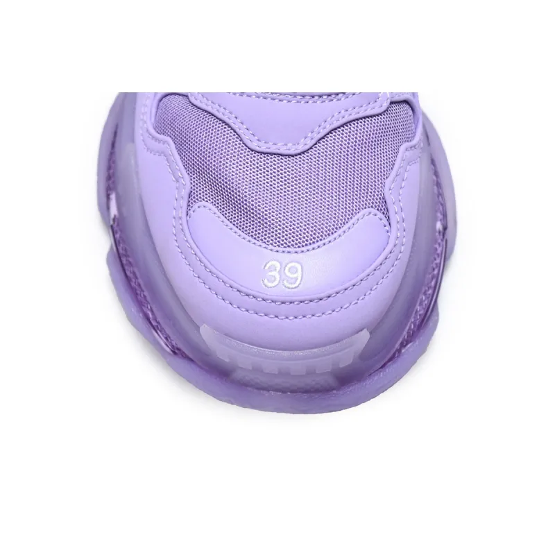 Balenciaga Triple S Clear Sole Purple (Women's)  544351 W2GA1 5890
