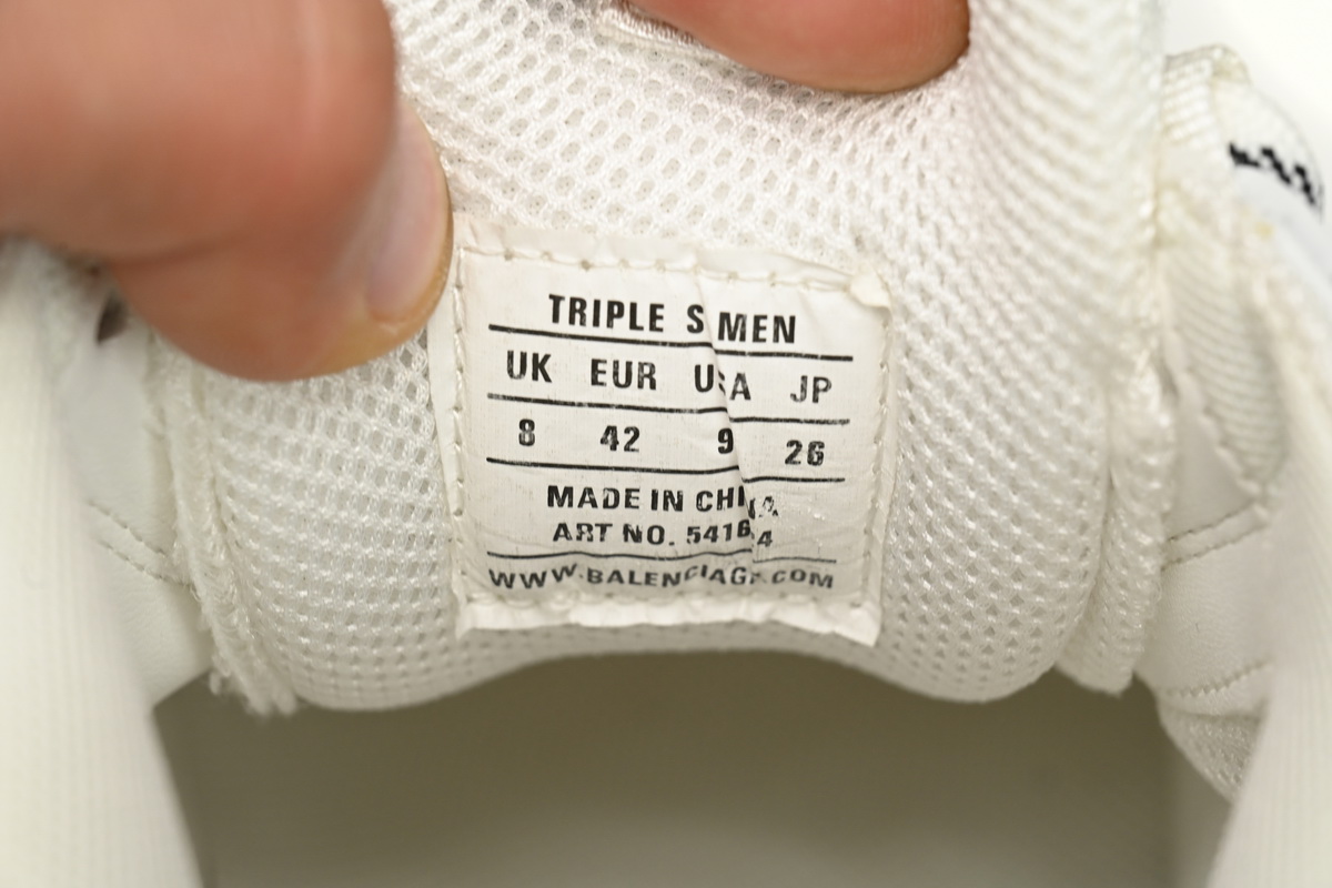  Balenciaga Triple S White  541624 W1GN5 6312