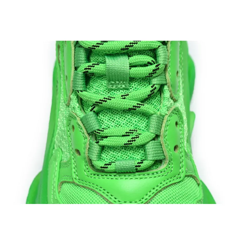 Balenciaga Triple S Neon Green Clear Sole  541624 W09OL 3801 