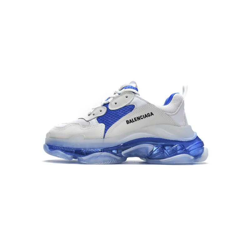 Balenciaga Triple S White Blue 541624 W090N 9169